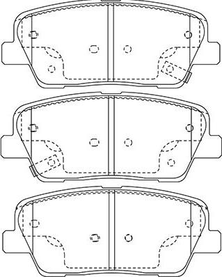 Kavo Parts BP-3039 - Bremžu uzliku kompl., Disku bremzes www.autospares.lv