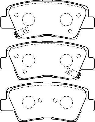 Kavo Parts BP-3034 - Bremžu uzliku kompl., Disku bremzes www.autospares.lv