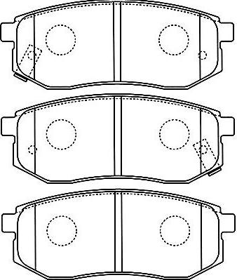 Kavo Parts BP-3035 - Brake Pad Set, disc brake www.autospares.lv