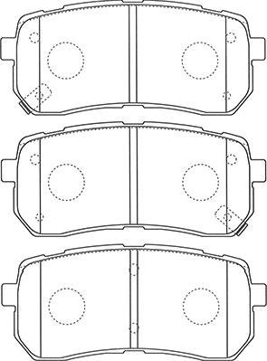 Kavo Parts BP-3036 - Bremžu uzliku kompl., Disku bremzes www.autospares.lv