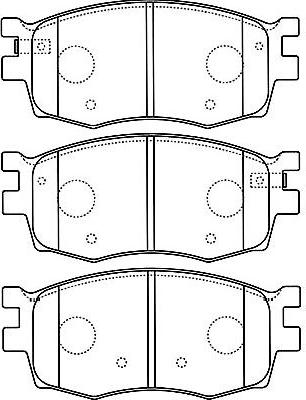 Kavo Parts BP-3031 - Bremžu uzliku kompl., Disku bremzes www.autospares.lv