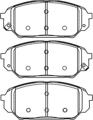 Kavo Parts BP-3038 - Bremžu uzliku kompl., Disku bremzes www.autospares.lv