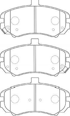 Kavo Parts BP-3037 - Bremžu uzliku kompl., Disku bremzes www.autospares.lv