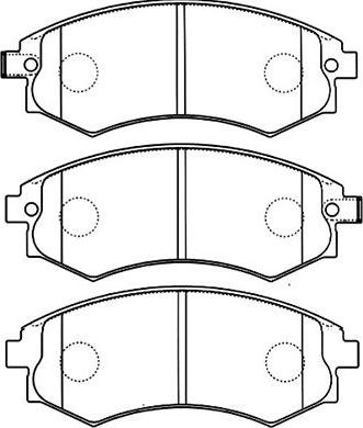 Kavo Parts BP-3025 - Bremžu uzliku kompl., Disku bremzes www.autospares.lv