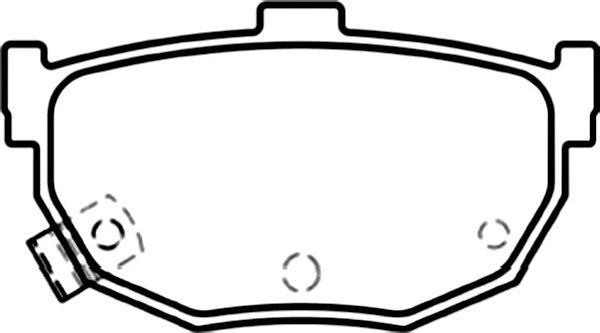 Kavo Parts BP-3026 - Brake Pad Set, disc brake www.autospares.lv