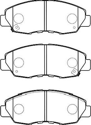 Kavo Parts BP-2049 - Тормозные колодки, дисковые, комплект www.autospares.lv