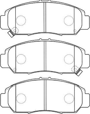 Kavo Parts BP-2044 - Тормозные колодки, дисковые, комплект www.autospares.lv