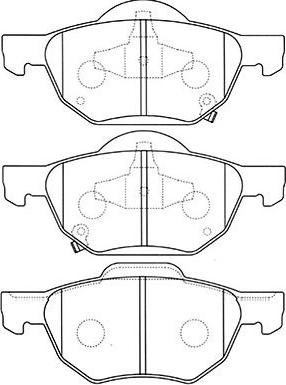 Kavo Parts BP-2045 - Bremžu uzliku kompl., Disku bremzes www.autospares.lv