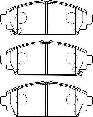 Kavo Parts BP-2046 - Bremžu uzliku kompl., Disku bremzes www.autospares.lv