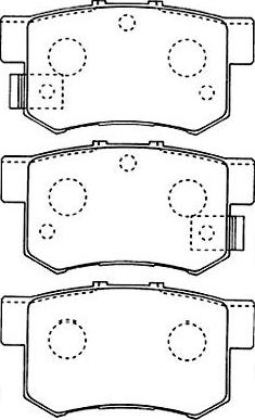 Kavo Parts BP-2043 - Bremžu uzliku kompl., Disku bremzes www.autospares.lv