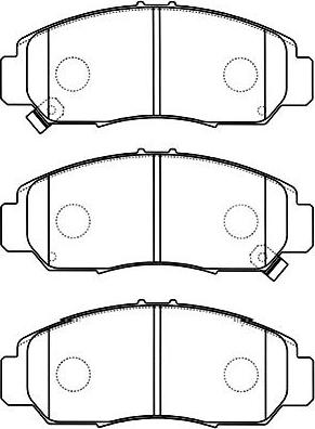 Kavo Parts BP-2047 - Тормозные колодки, дисковые, комплект www.autospares.lv