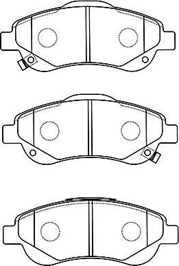 Kavo Parts BP-2054 - Brake Pad Set, disc brake www.autospares.lv