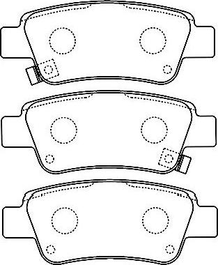 Kavo Parts BP-2055 - Bremžu uzliku kompl., Disku bremzes autospares.lv