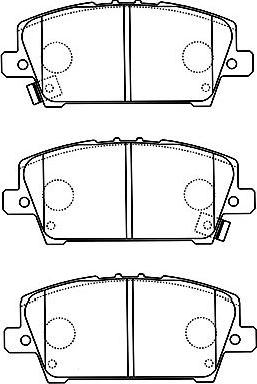 Kavo Parts BP-2050 - Bremžu uzliku kompl., Disku bremzes www.autospares.lv