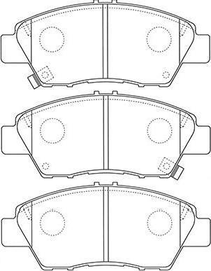 Kavo Parts BP-2058 - Bremžu uzliku kompl., Disku bremzes www.autospares.lv