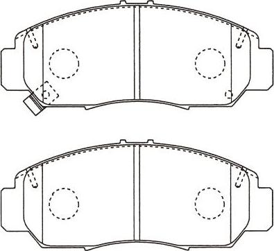 Kavo Parts BP-2065 - Bremžu uzliku kompl., Disku bremzes www.autospares.lv