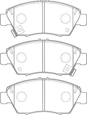 Kavo Parts BP-2061 - Brake Pad Set, disc brake www.autospares.lv