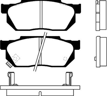 Kavo Parts BP-2001 - Bremžu uzliku kompl., Disku bremzes autospares.lv