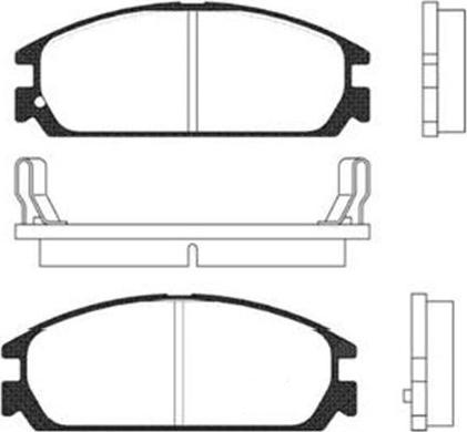 Kavo Parts BP-2008 - Тормозные колодки, дисковые, комплект www.autospares.lv