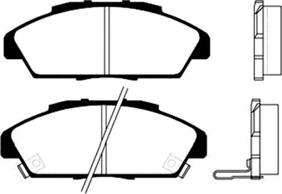 MK Kashiyama D05053 - Тормозные колодки, дисковые, комплект www.autospares.lv