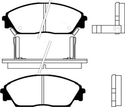 Kavo Parts BP-2011 - Bremžu uzliku kompl., Disku bremzes autospares.lv