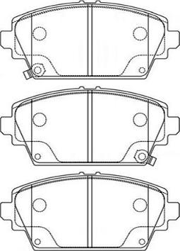 Kavo Parts BP-2036 - Bremžu uzliku kompl., Disku bremzes www.autospares.lv