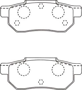 Kavo Parts BP-2031 - Bremžu uzliku kompl., Disku bremzes www.autospares.lv