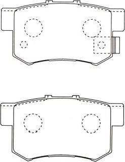 Kavo Parts BP-2032 - Тормозные колодки, дисковые, комплект www.autospares.lv