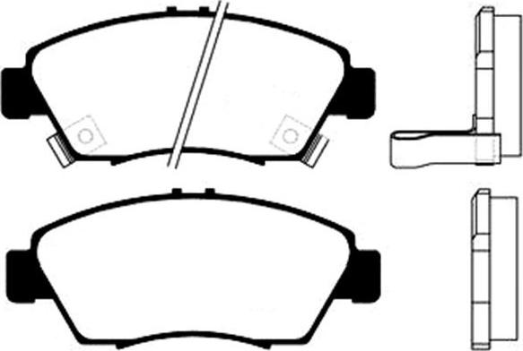 Kavo Parts BP-2022 - Brake Pad Set, disc brake www.autospares.lv