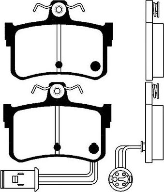 Kavo Parts BP-2027 - Bremžu uzliku kompl., Disku bremzes www.autospares.lv