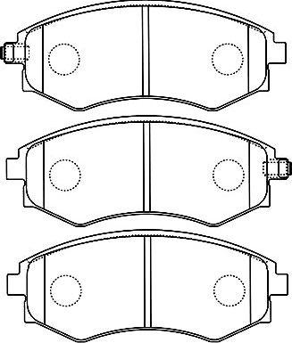 Kavo Parts BP-7504 - Bremžu uzliku kompl., Disku bremzes autospares.lv