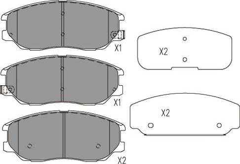 Kavo Parts BP-7506 - Bremžu uzliku kompl., Disku bremzes www.autospares.lv