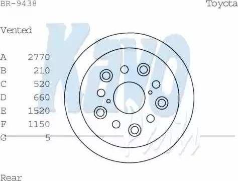 Kavo Parts BR-9438 - Bremžu diski www.autospares.lv