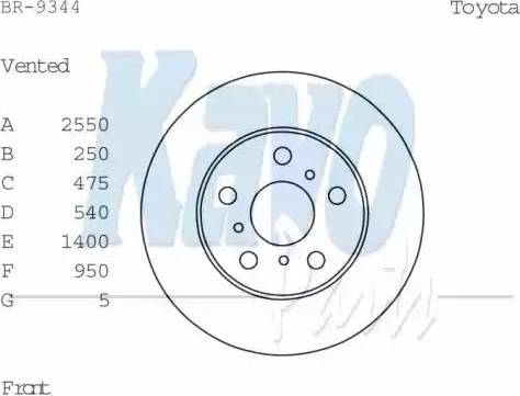 Kavo Parts BR-9344 - Bremžu diski www.autospares.lv