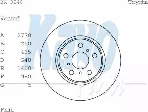 Kavo Parts BR-9340 - Bremžu diski www.autospares.lv