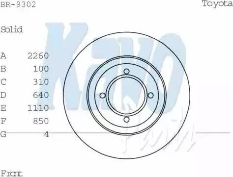 Kavo Parts BR-9302 - Bremžu diski www.autospares.lv