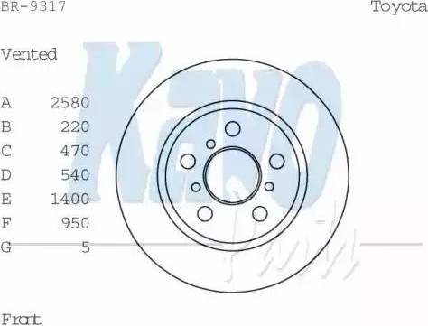 Kavo Parts BR-9317 - Bremžu diski www.autospares.lv