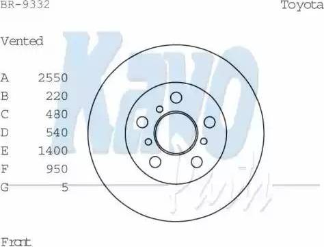 Kavo Parts BR-9332 - Bremžu diski www.autospares.lv