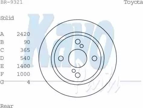 Kavo Parts BR-9321 - Bremžu diski www.autospares.lv