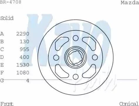 Kavo Parts BR-4708 - Bremžu diski www.autospares.lv