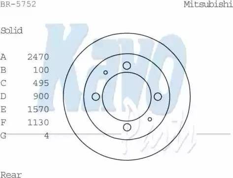 Kavo Parts BR-5752 - Bremžu diski autospares.lv