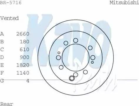 Kavo Parts BR-5716 - Brake Disc www.autospares.lv