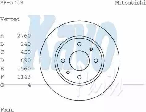 Kavo Parts BR-5739 - Bremžu diski www.autospares.lv