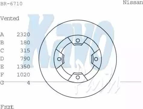 Kavo Parts BR-6710 - Bremžu diski www.autospares.lv