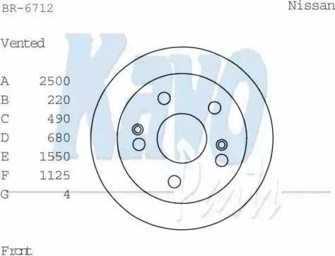 Kavo Parts BR-6712 - Bremžu diski www.autospares.lv