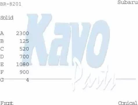 Kavo Parts BR-8201 - Bremžu diski www.autospares.lv