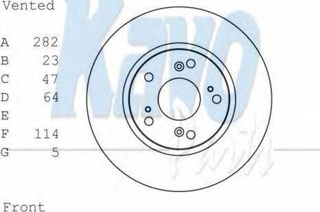 Kavo Parts BR-2264 - Bremžu diski www.autospares.lv