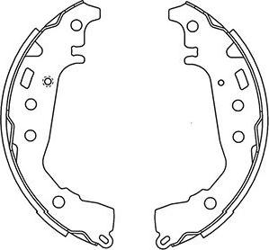 Kavo Parts BS-9945 - Bremžu loku komplekts www.autospares.lv