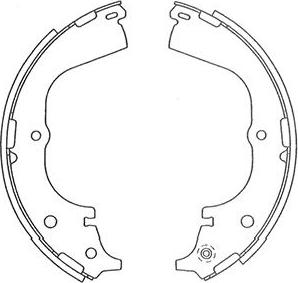 Kavo Parts BS-9946 - Brake Shoe Set www.autospares.lv