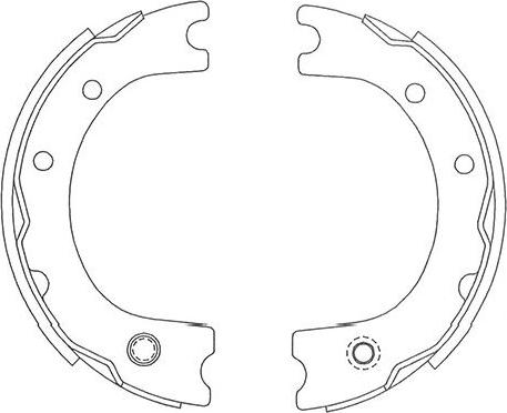 Kavo Parts BS-9940 - Bremžu loku komplekts www.autospares.lv